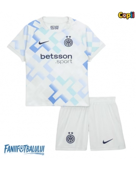 Inter Milan Echipament de Fotbal Replică 2025-26 Copii Deplasare (+ Șorturi)